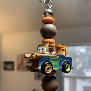 Tow Truck Keychain Toy - Brown and Orange